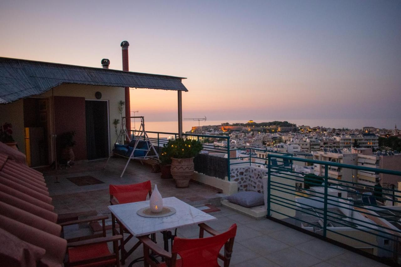 Rooftop With Sea View In Central Rethymno Esterno foto