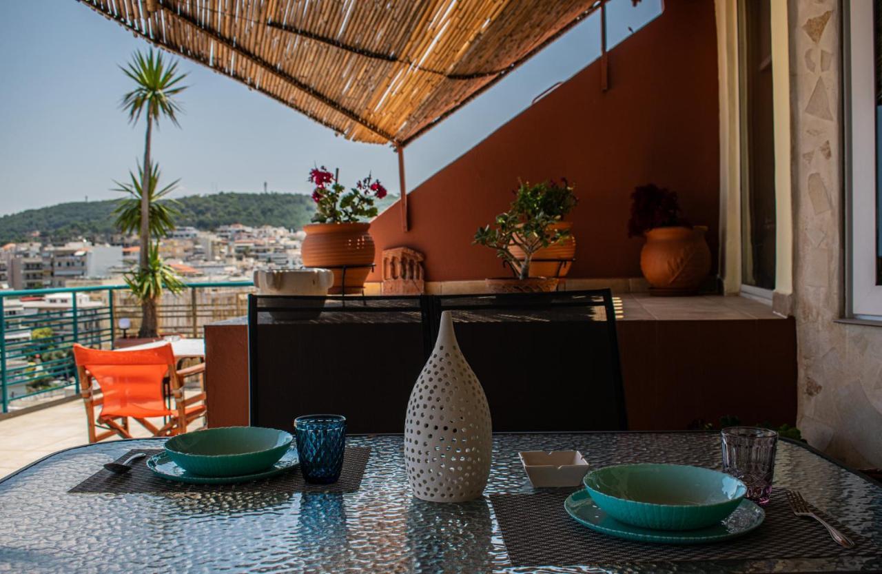 Rooftop With Sea View In Central Rethymno Esterno foto